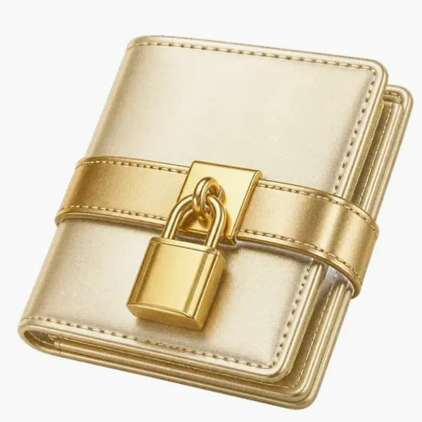 Locked leather wallet — Smash