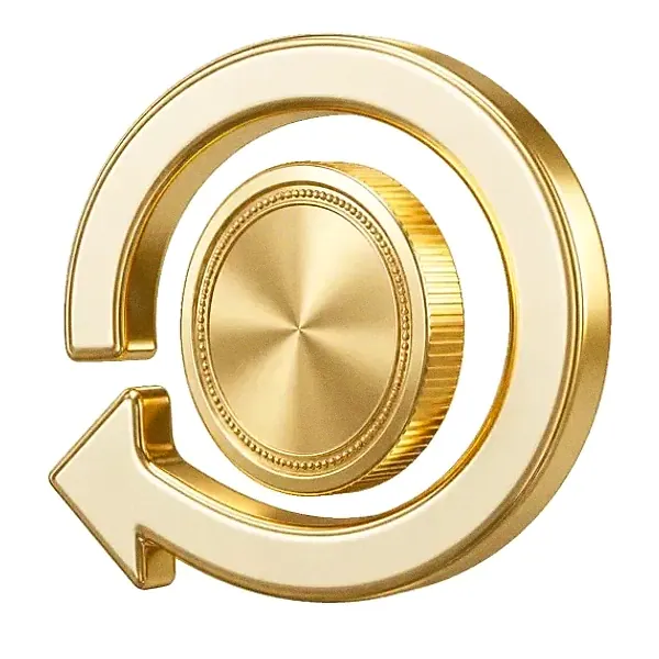 Coin with circular arrow — Smash
