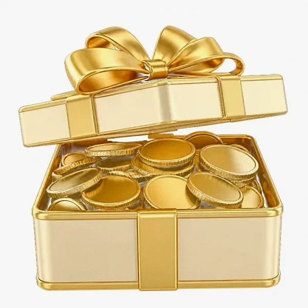 Gift box with coins — Smash