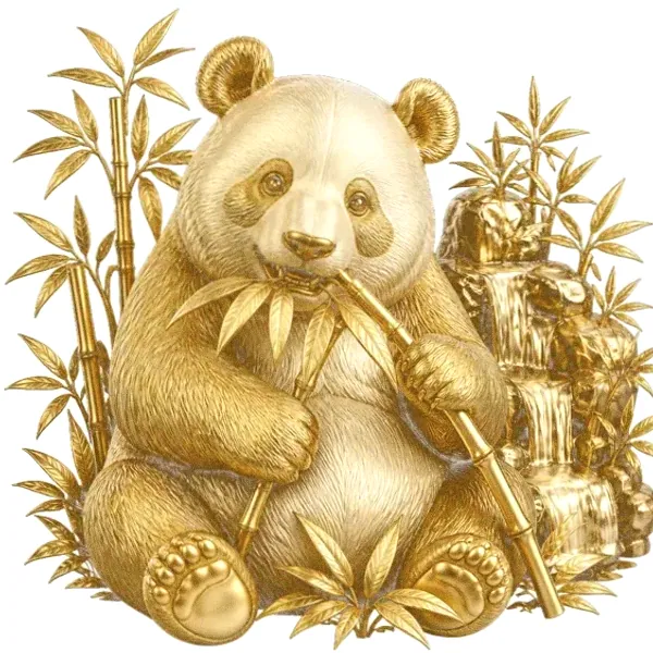Panda eating bamboo — Smash