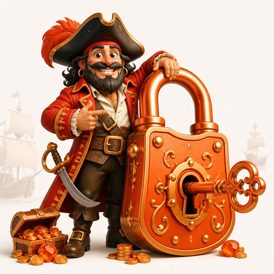 Padlock with key — Smash