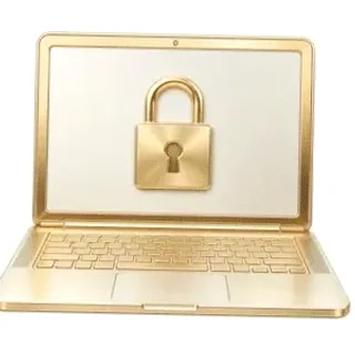Laptop with padlock — Smash
